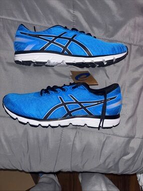 Asics Bright Blue & Black Men's Running Shoes
